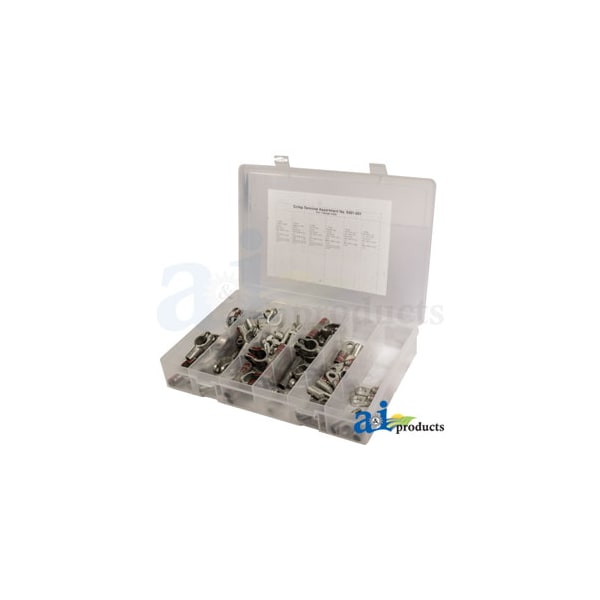 Battery Terminal Assortment, Crimp Copper, 1 Ga. 13.5" x9.5" x3"